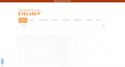 Desktop Screenshot of metropolitaneyecare.com
